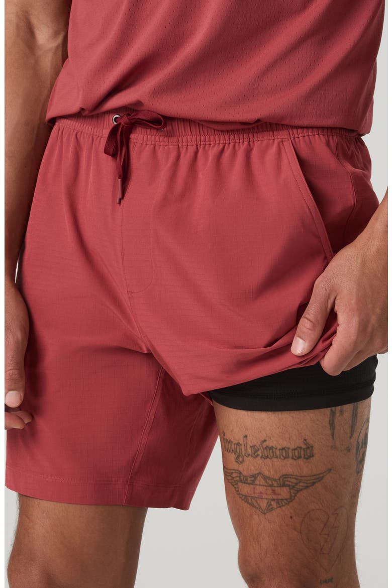 Hardkore Athletic Shorts, Alternate, color, FIRE