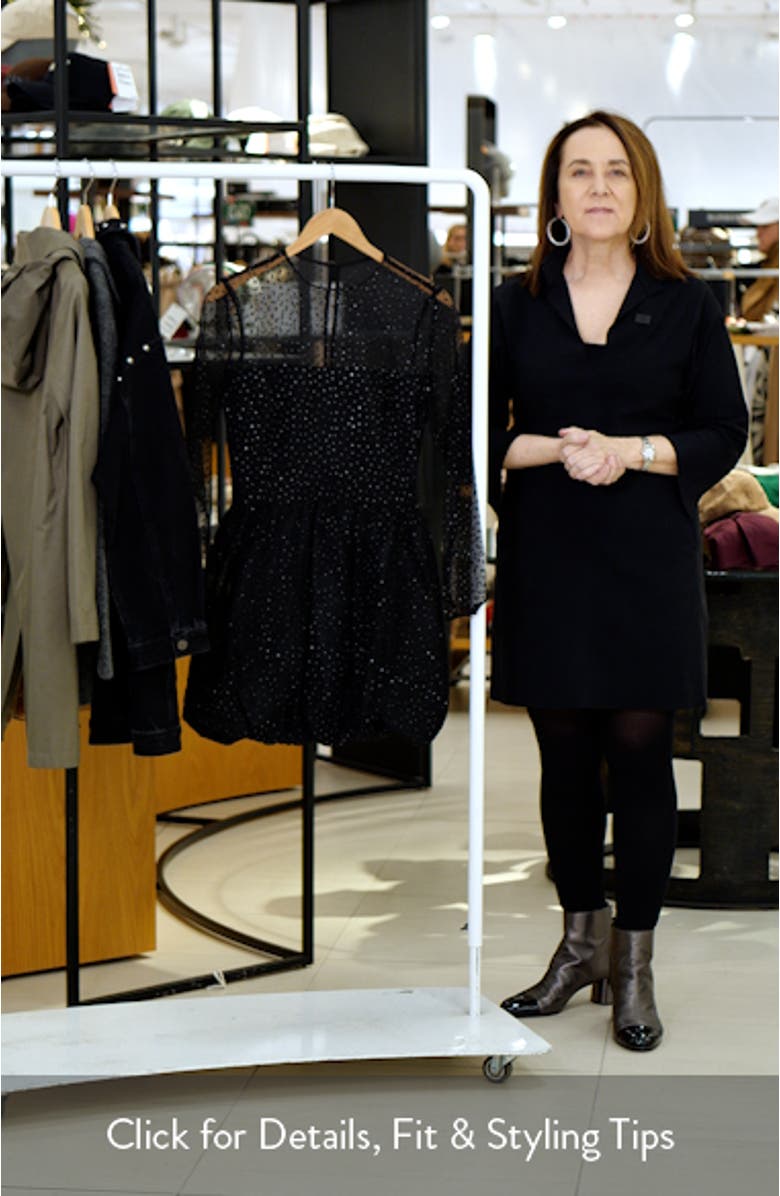 Saoirse Stud Long Sleeve Minidress, sales video thumbnail