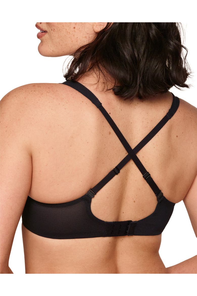 Ivy Unlined Triangle Bra, Alternate, color, Black