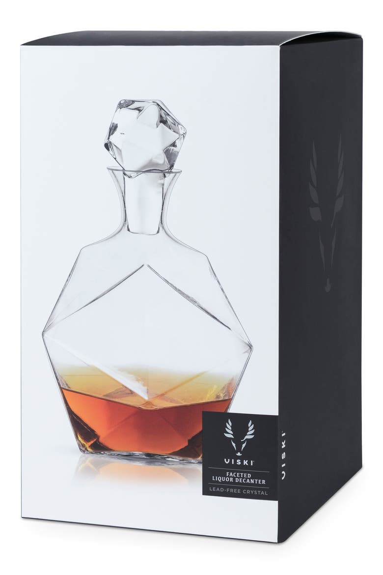 Seneca Faceted Crystal Liquor Decanter, Alternate, color, GLASS