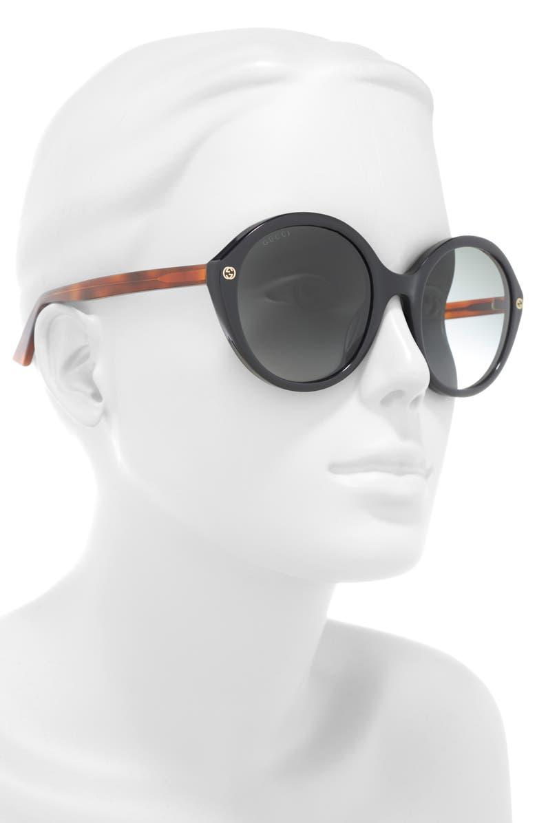 Gucci 55mm Round Sunglasses, Alternate, color,
