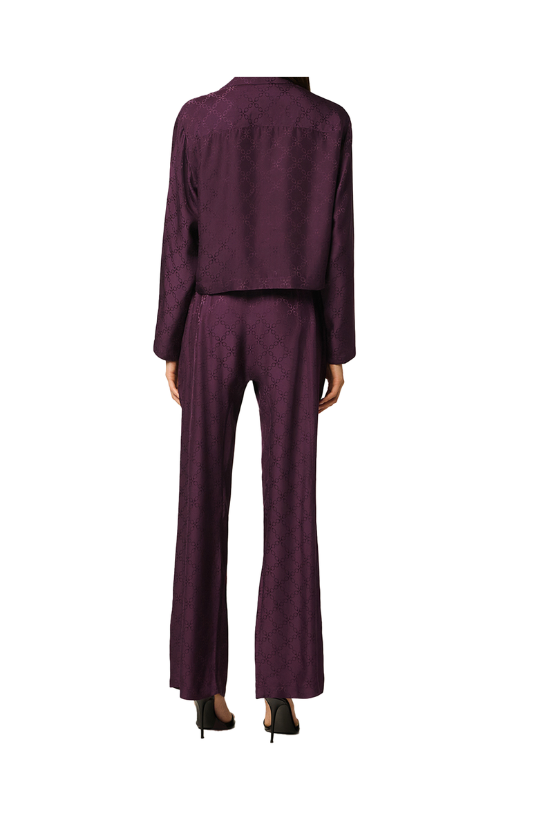 Kiki de Montparnasse HANDCUFF JACQUARD CROPPED PJ TOP, Alternate, color, 