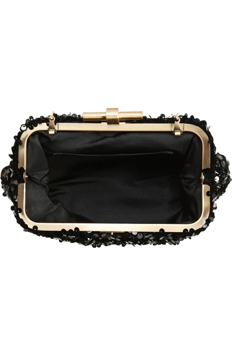 Reiss Adaline Sequin Clutch, Alternate, color,