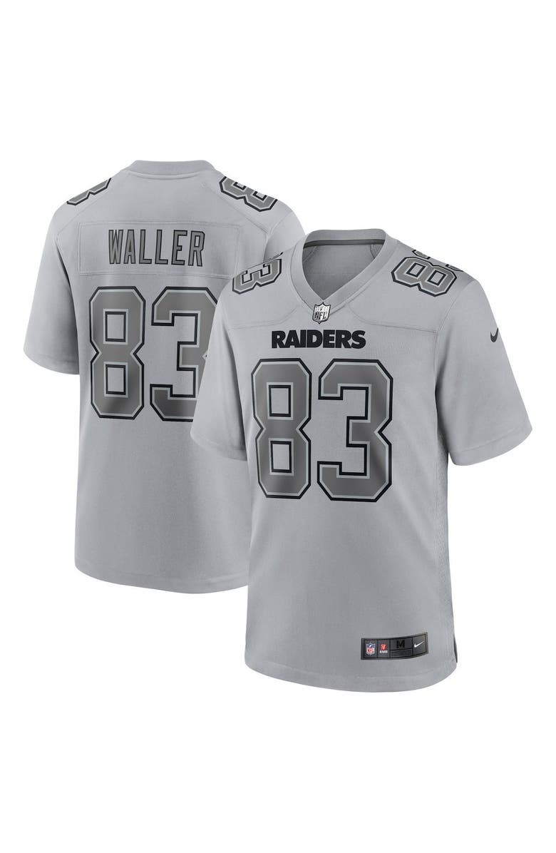 Nike Men's Nike Darren Waller Gray Las Vegas Raiders Atmosphere Fashion Game Jersey, Main, color, 