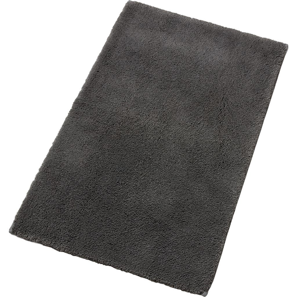 Christy Deep Pile Thick Non-slip Bath Rug In Ash Gray
