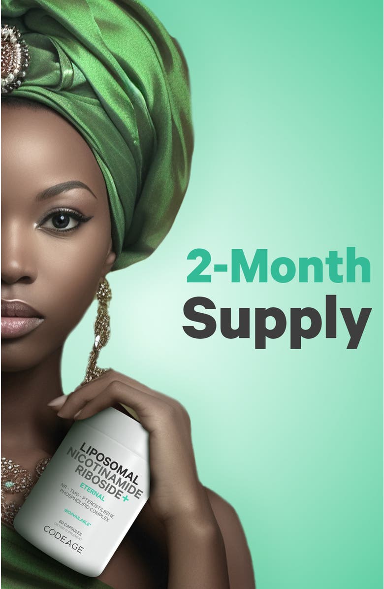 Codeage Liposomal Nicotinamide Riboside Supplement, Alternate, color, White
