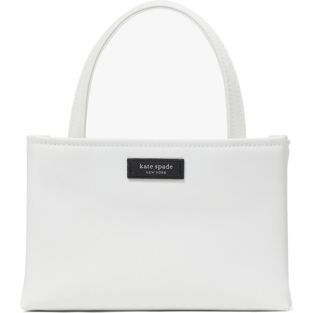 Kate Spade New York Mini Sam Icon Nylon Tote In White Dove