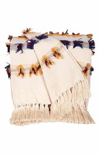 PARKLAND COLLECTION Tomoko Fringe Throw Blanket