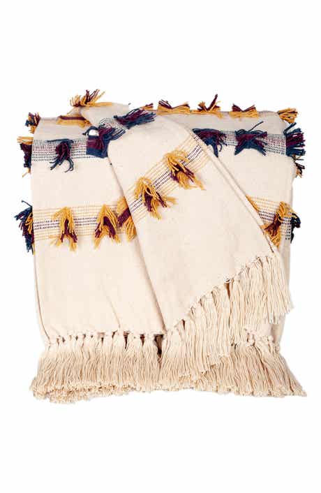 PARKLAND COLLECTION Tomoko Fringe Throw Blanket