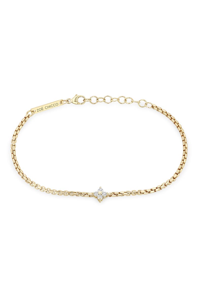 14K Gold Diamond Pendant Bracelet, Alternate, color, 14K YELOW GOLD