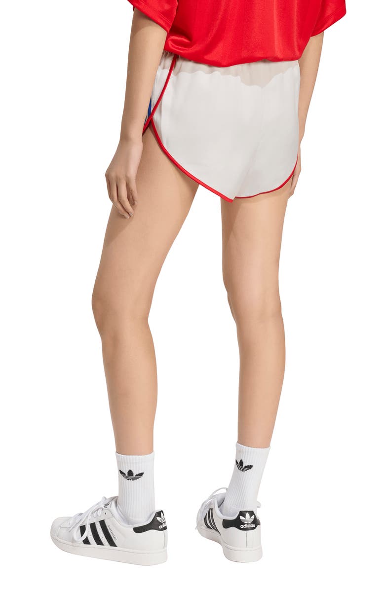 adidas Originals Side Stripe Satin Shorts, Alternate, color,
