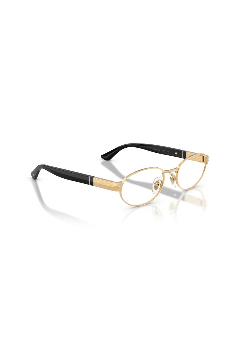 52mm Oval optical glasses, Alternate, color, Gold