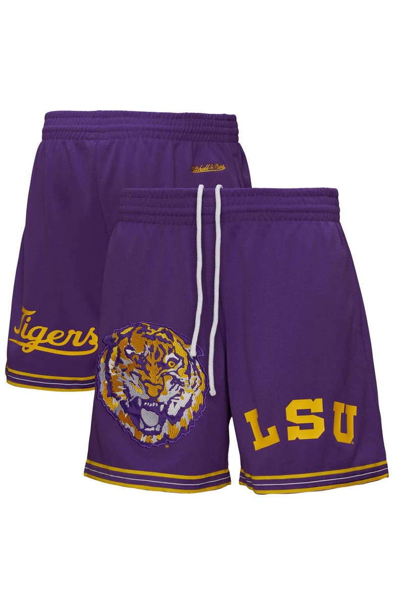 Mitchell & Ness Men's Mitchell & Ness  Purple LSU Tigers Team Origins Mesh Shorts, Main, color, 