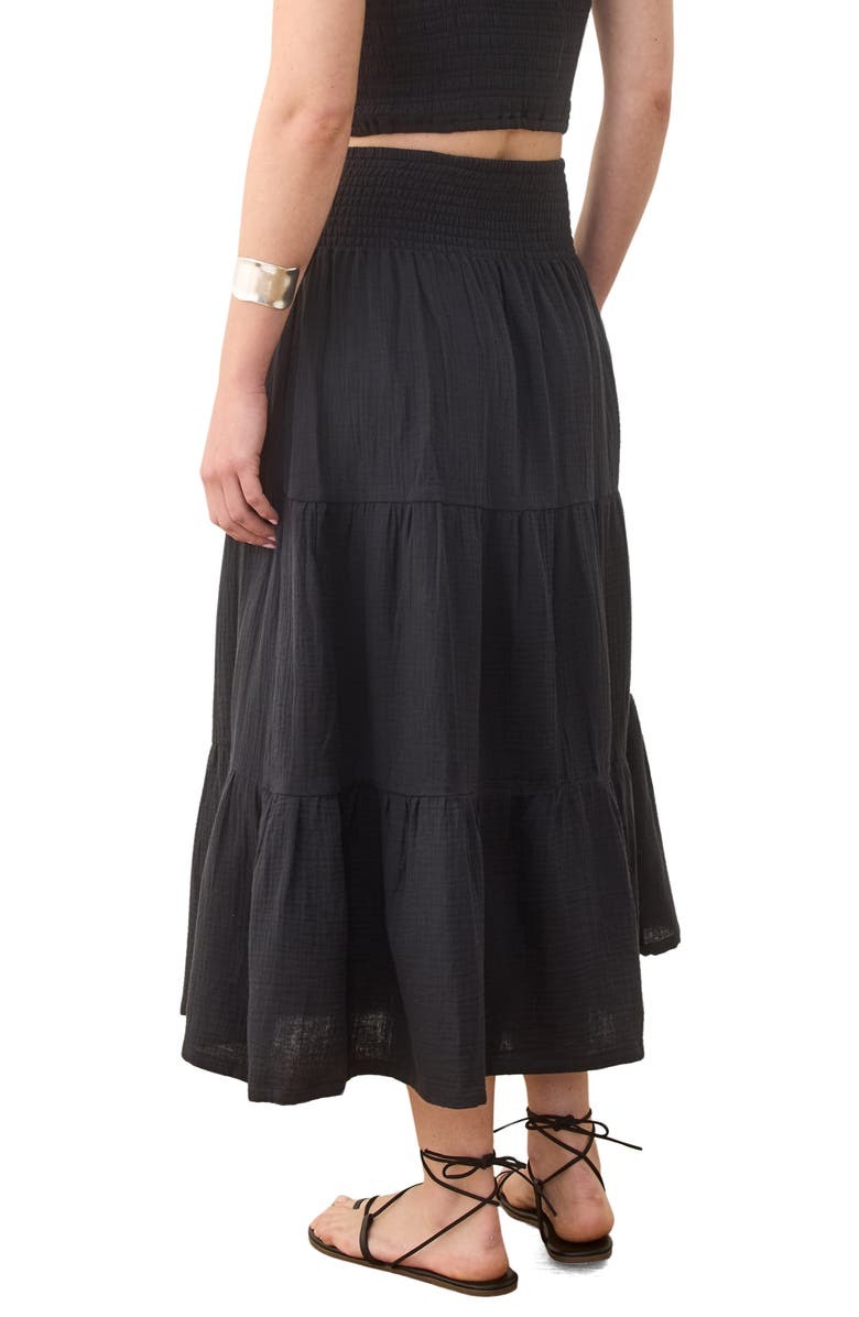 Marine Layer Corinne Double Cloth Cotton Maxi Skirt, Alternate, color, 