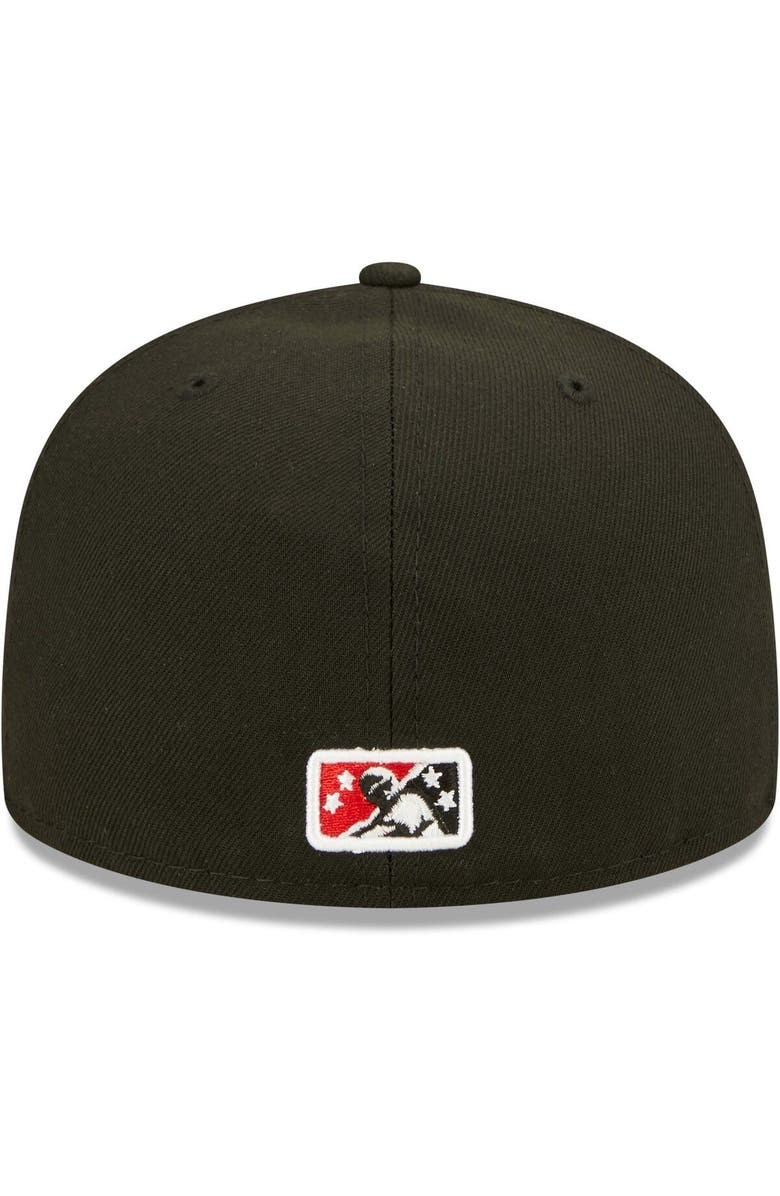 New Era Men's New Era Black Albuquerque Isotopes Authentic Collection 59FIFTY Fitted Hat, Alternate, color, Black