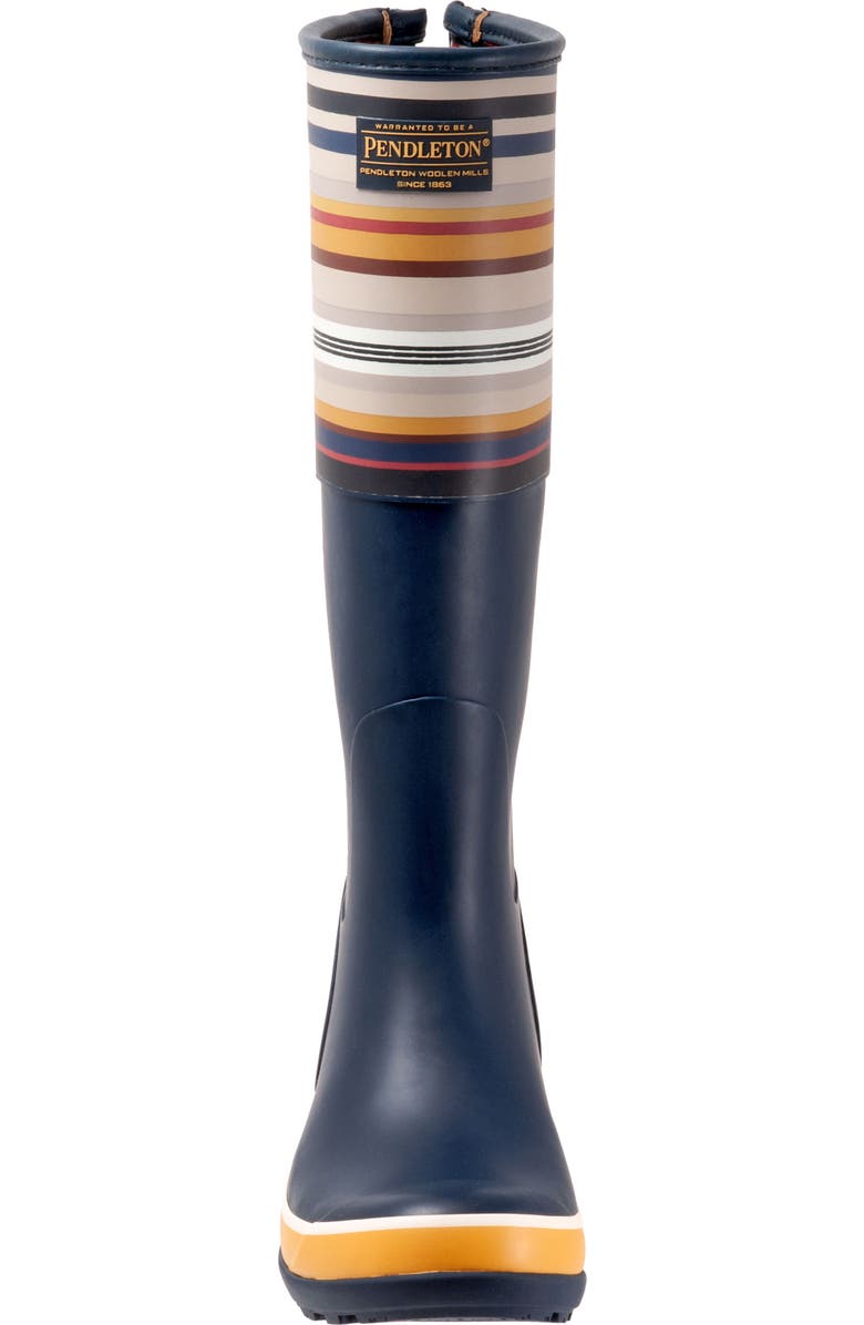 Pendleton Bridger Stripe Waterproof Knee High Rain Boot, Alternate, color,