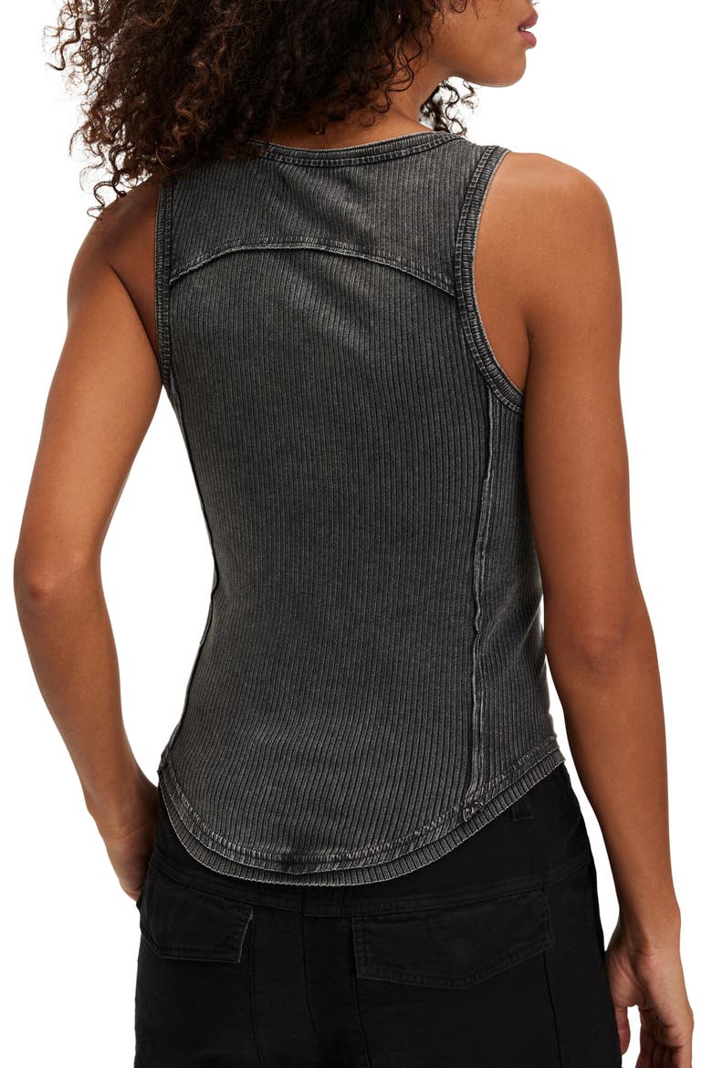 Jamie Buckle Tank, Alternate, color, BLACK
