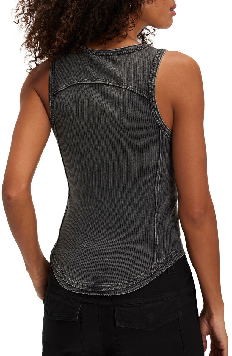 Free People Jamie Buckle Tank, Alternate, color, Black