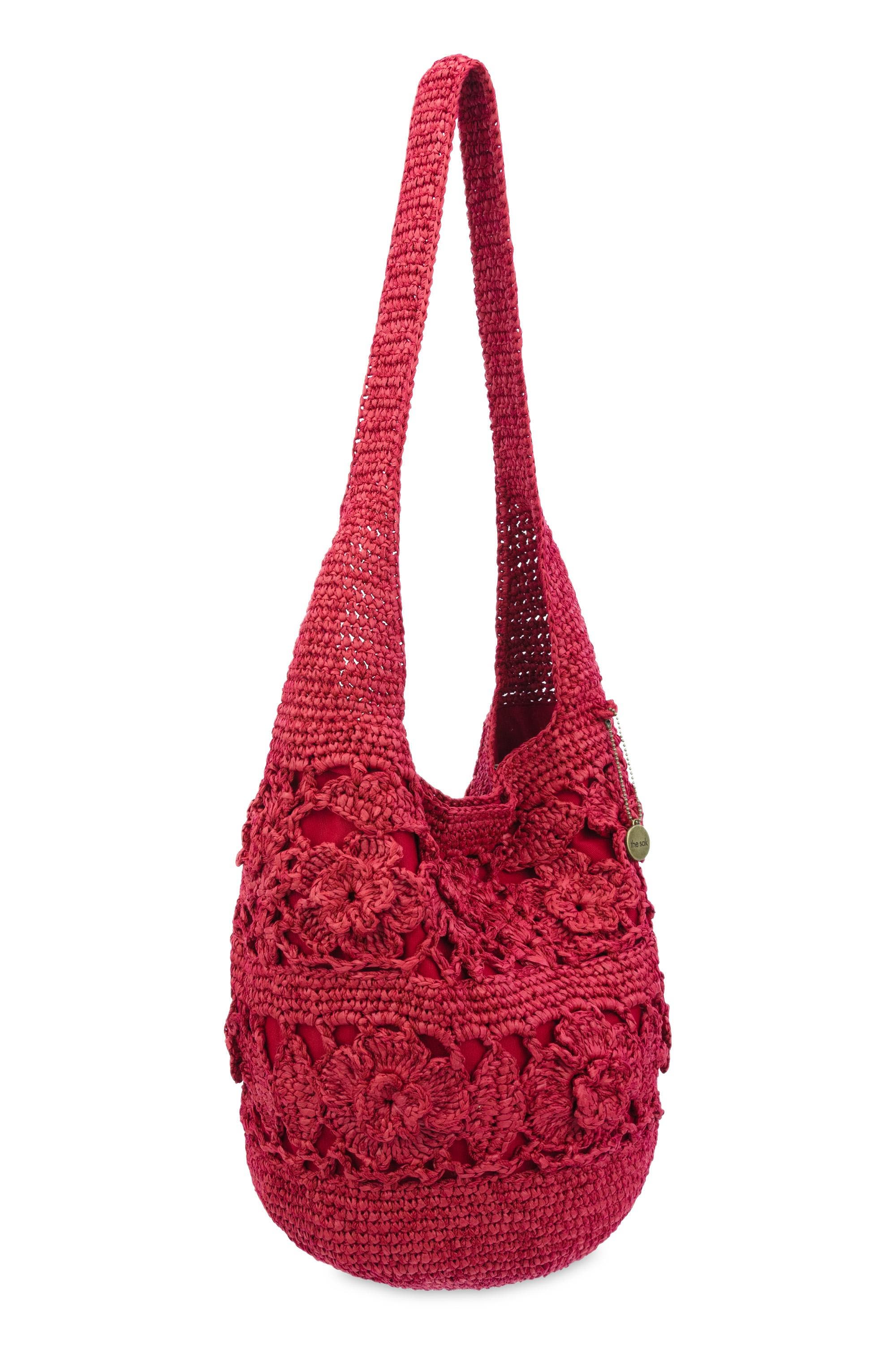 120 Hobo Bag, Alternate, color, Scarlet Tonal Flower