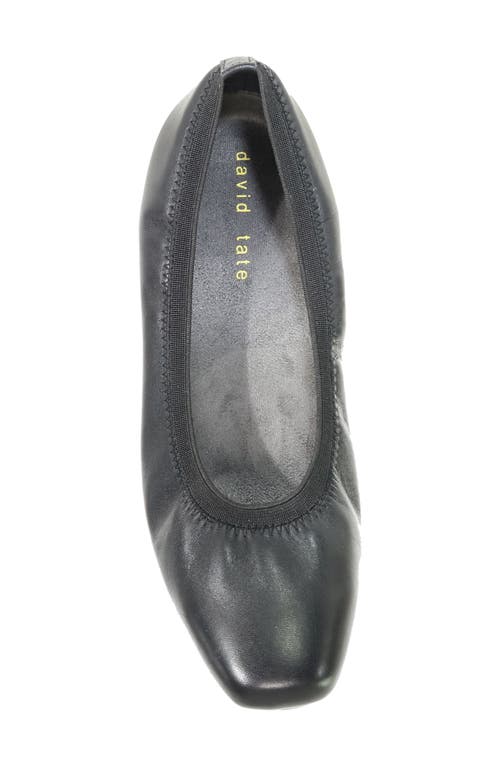 David Tate Fab Square Toe Pump In Black