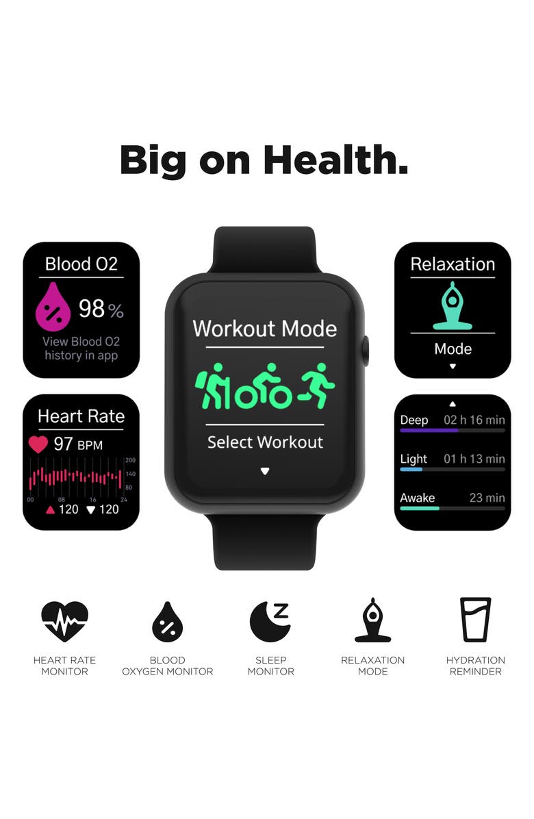 I TOUCH iTouch Air 4 Jillian Michaels Edition Smartwatch, 45mm x 22mm, Alternate, color, 