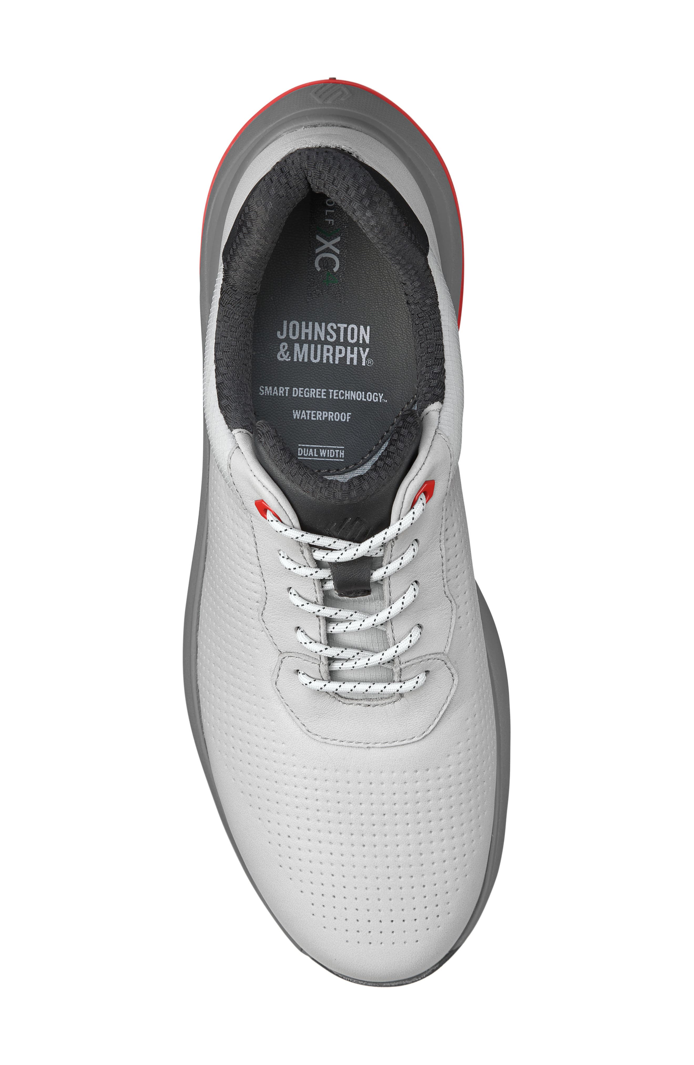 Johnston 
Murphy HT1-Luxe Hybrid Golf Shoe, Alternate, color, Light Gray Waterproof Full