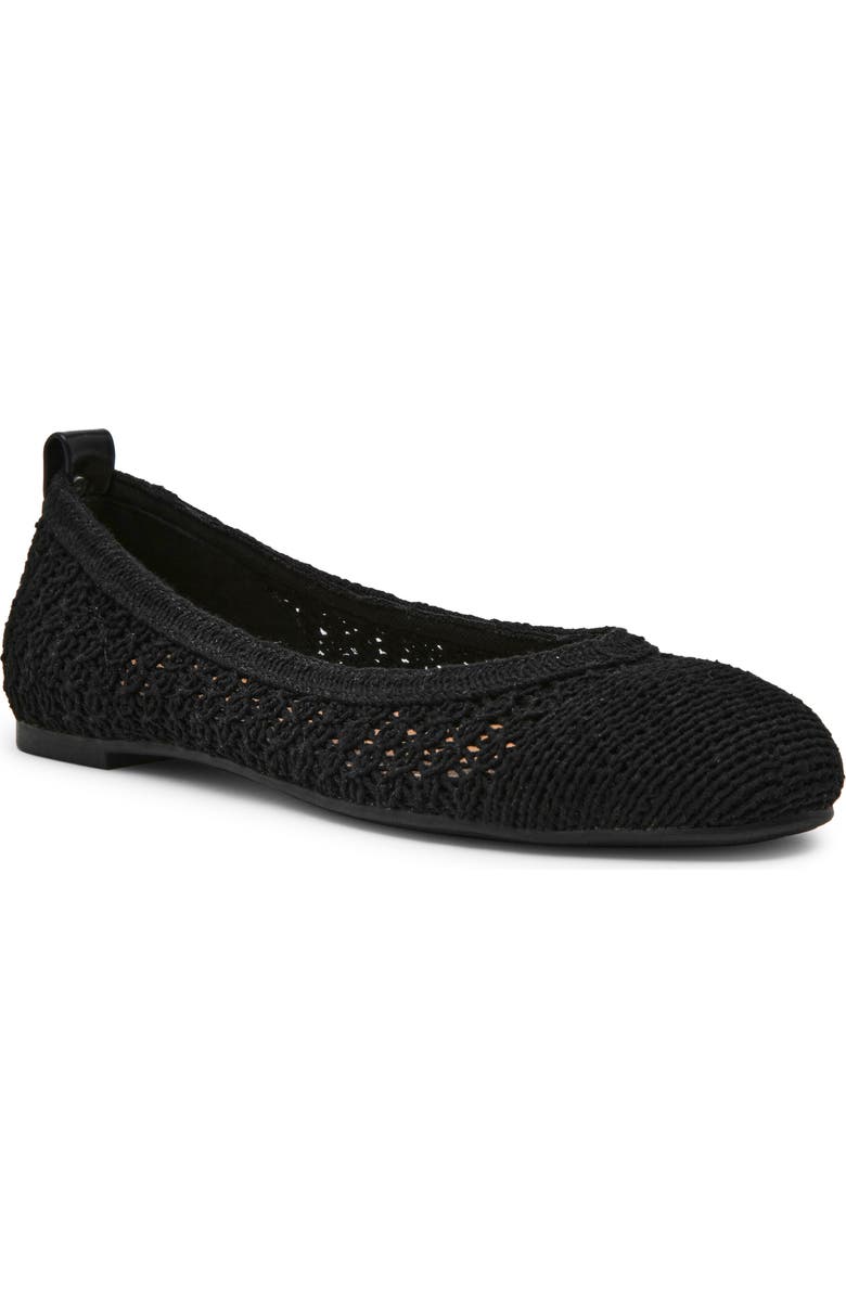 Anne Klein Josey Flat, Main, color, Black Woven