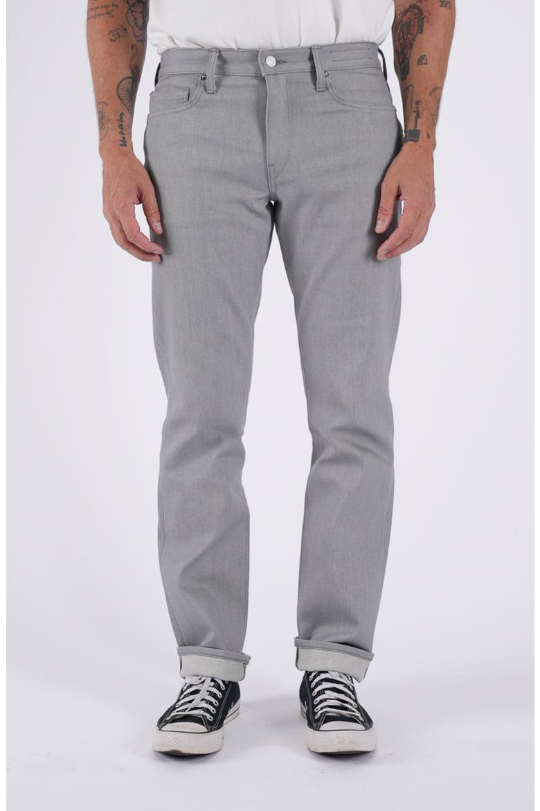 The Hammer Straight Leg 14-Ounce Stretch Selvedge Jeans, Alternate, color, SILVER GRAY RAW