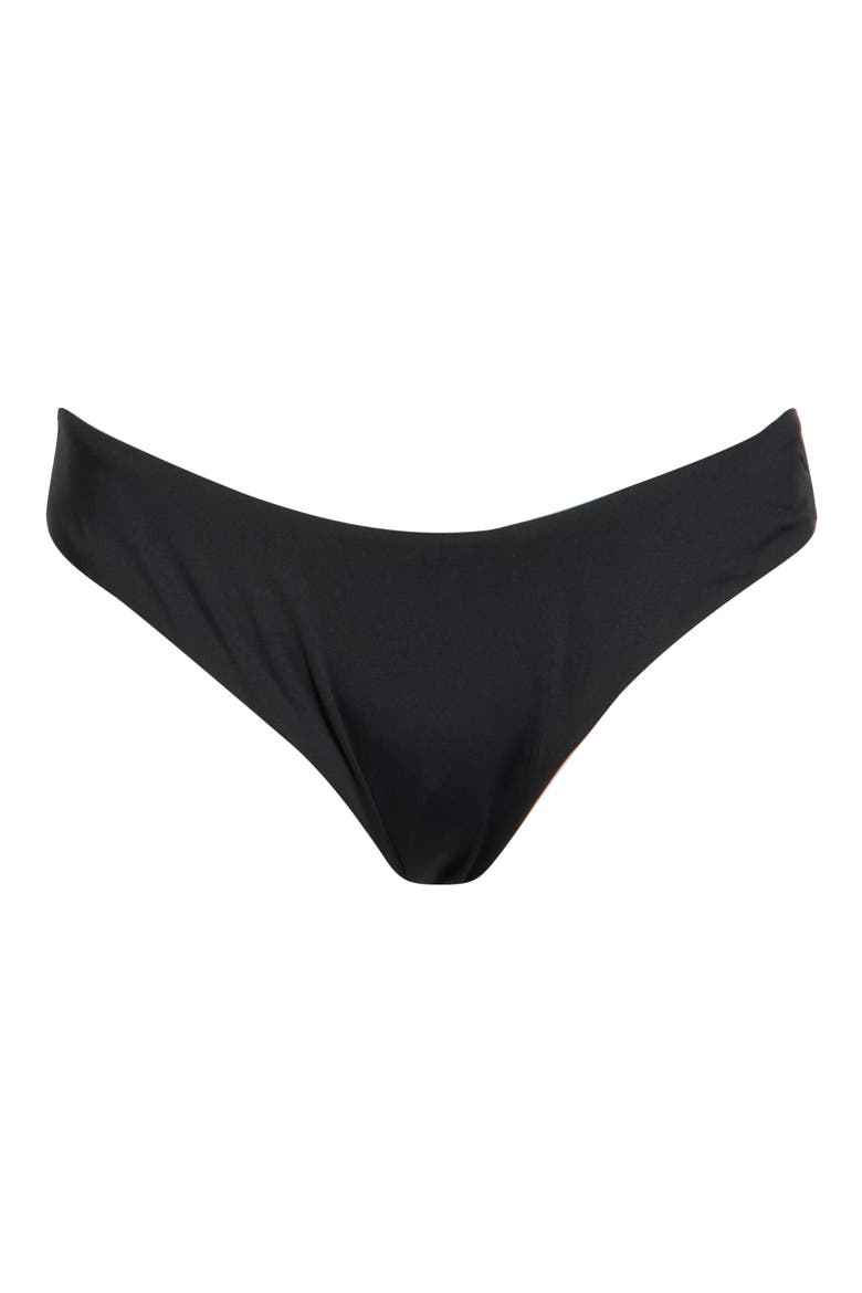Island Goddess Ruched Bikini Bottoms, Alternate, color, BLACK