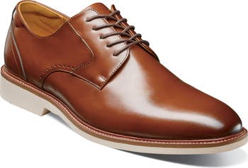 Stacey Adams Vinson Plain Toe Men\'s Lace Up Cognac  Oxfords NIB 11.5 Stacy Adams Vinson Men main image 4