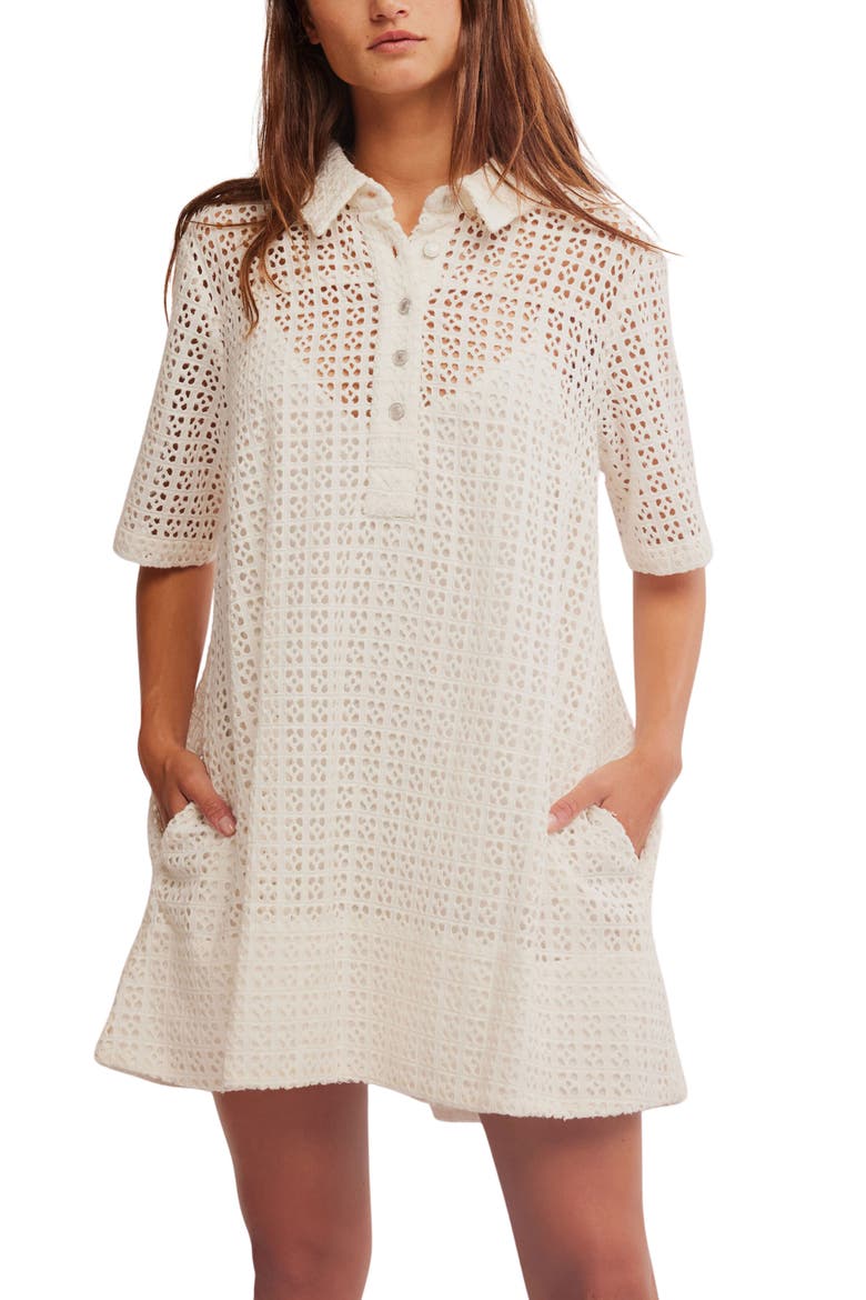 free people remino eyelet mini dress Remino Eyelet Minidress (Women)
