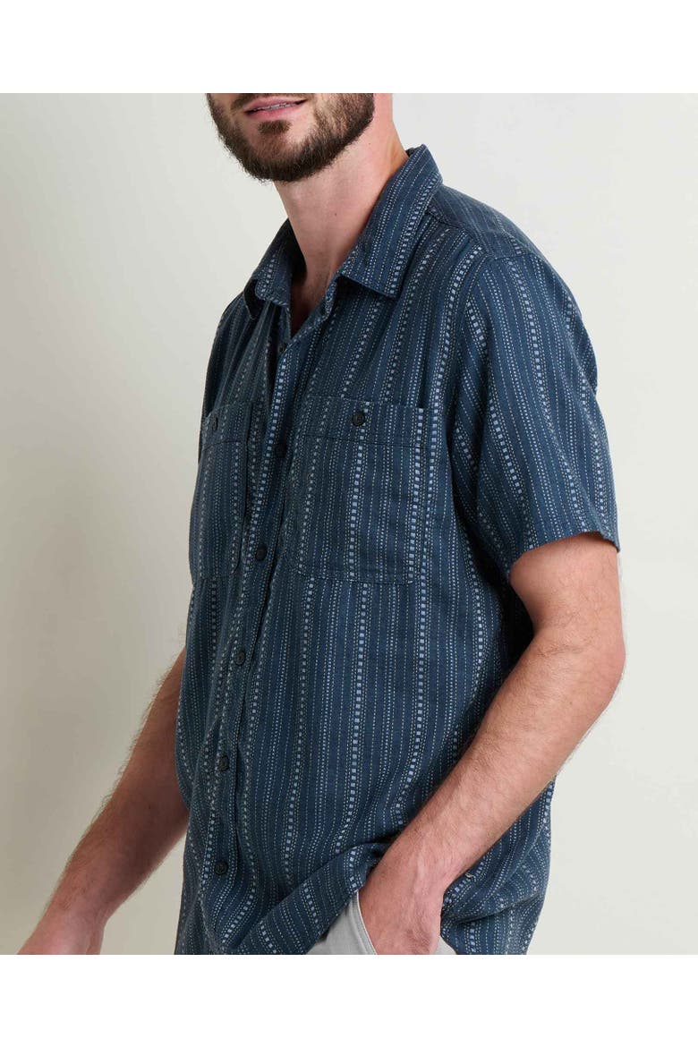 Men's Taj Hemp Shirt, Alternate, color, Midnight Dobby