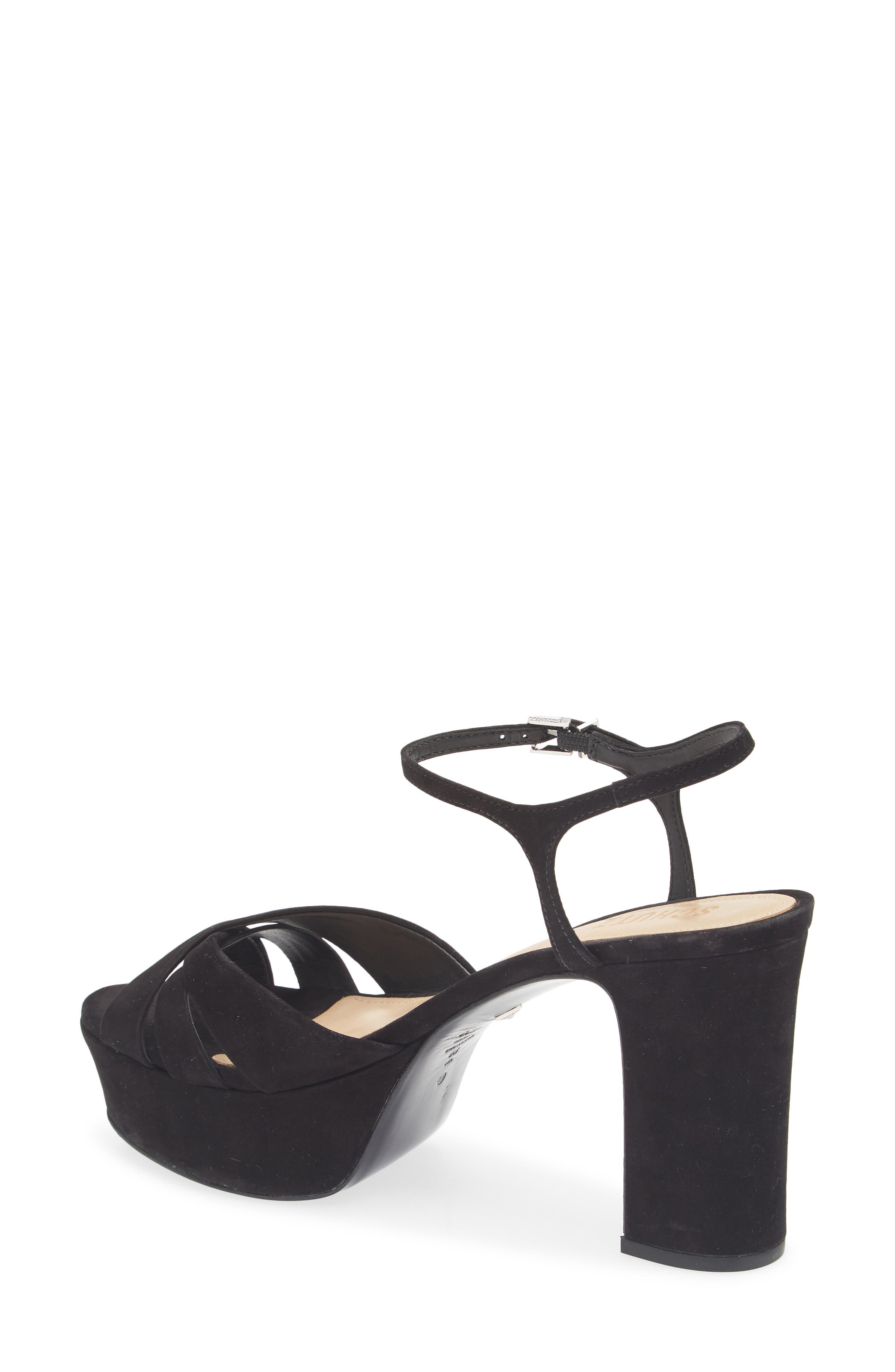 Schutz Keefa Platform Sandal, Alternate, color, Black