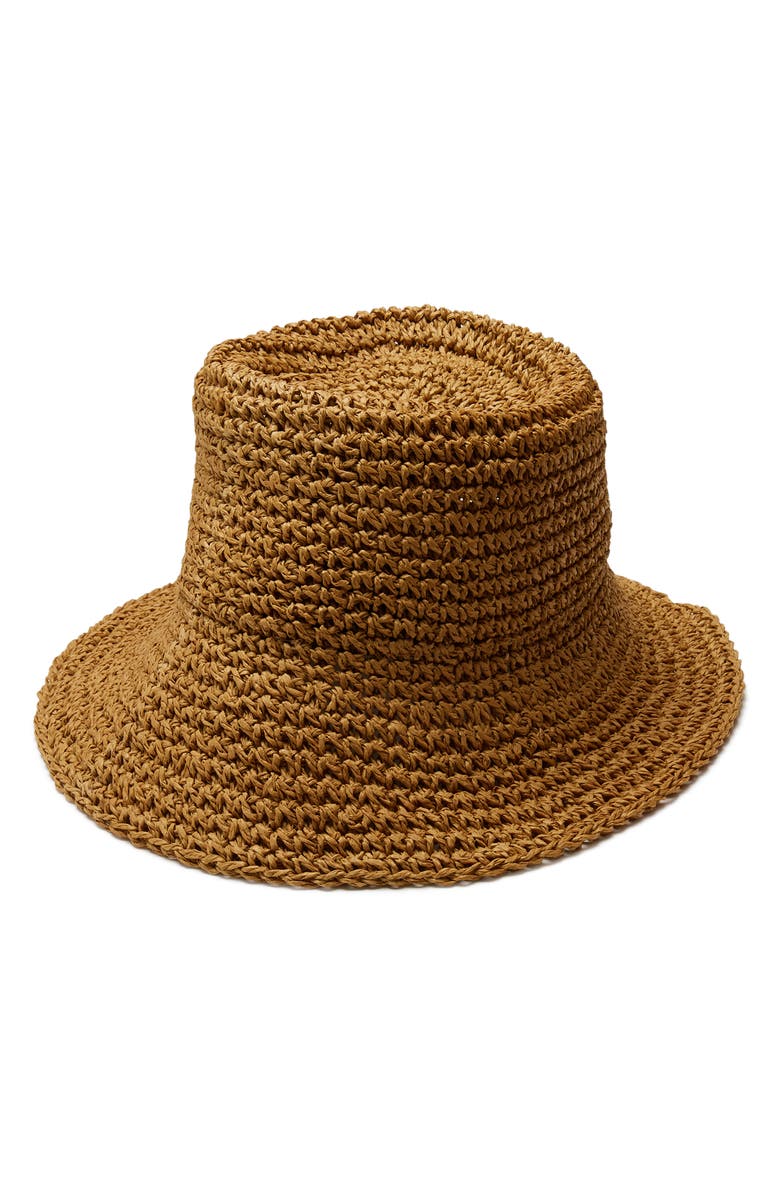 Wyeth Tali Straw Bucket Hat, Alternate, color, 