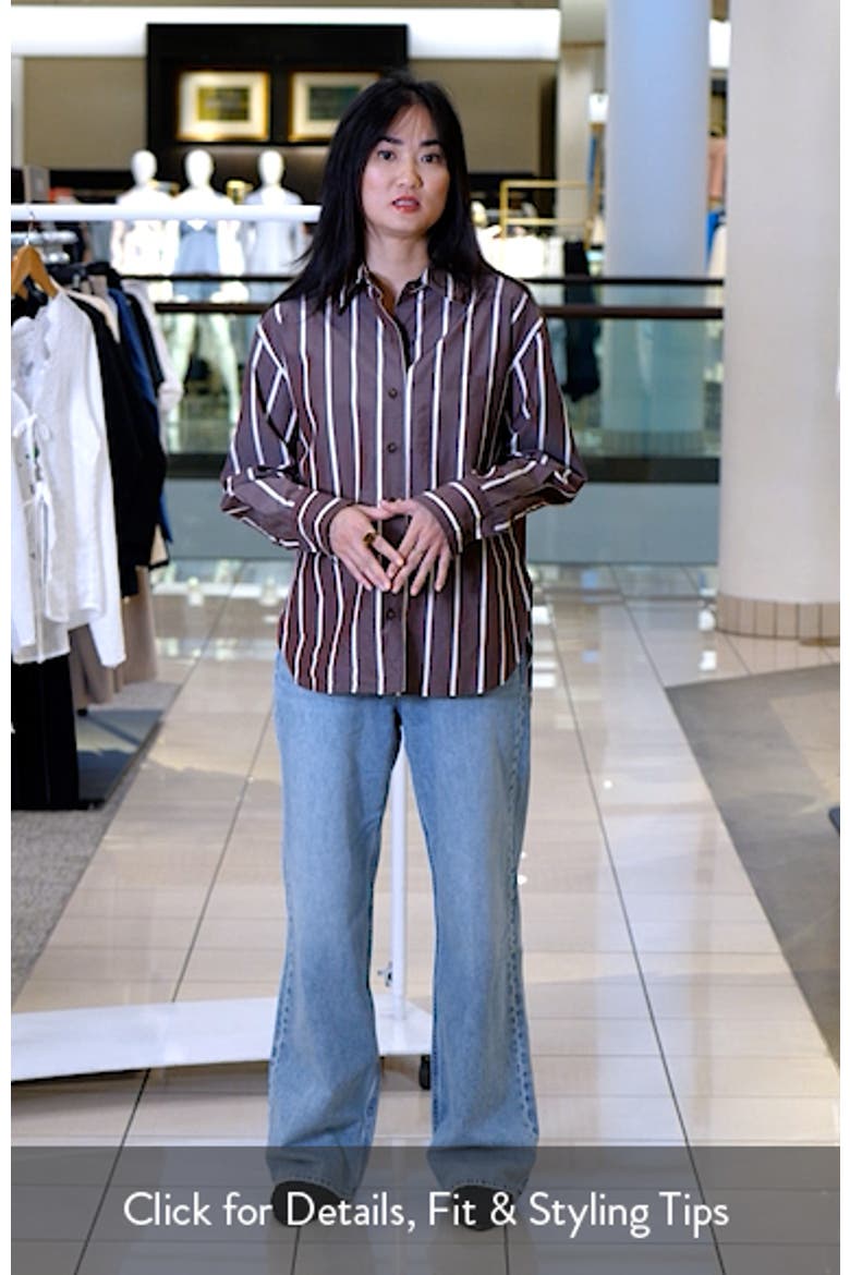 Connie Stripe Button-Up Shirt video