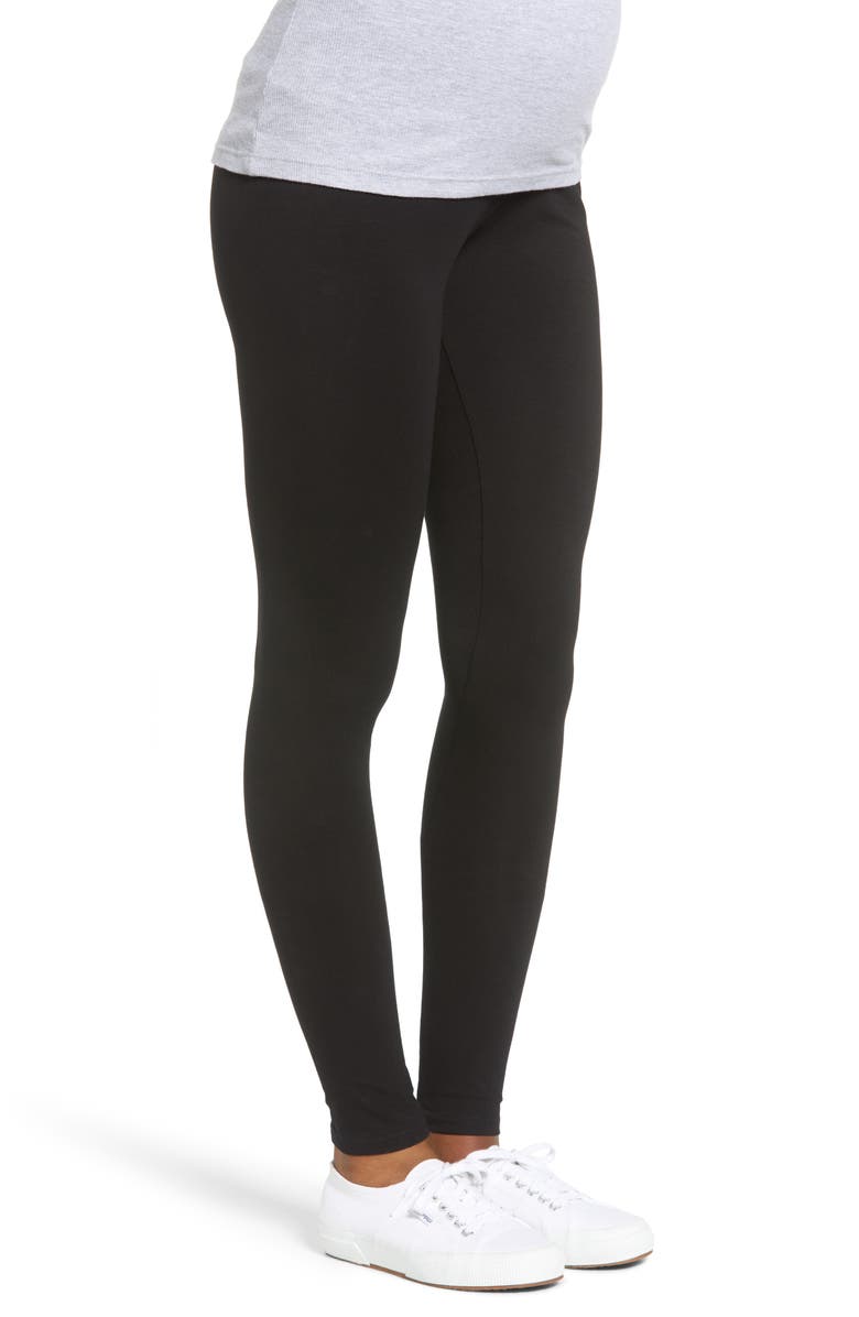 Angel Maternity Angel 2-Pack Maternity Belly Support Maternity Leggings, Alternate, color, 