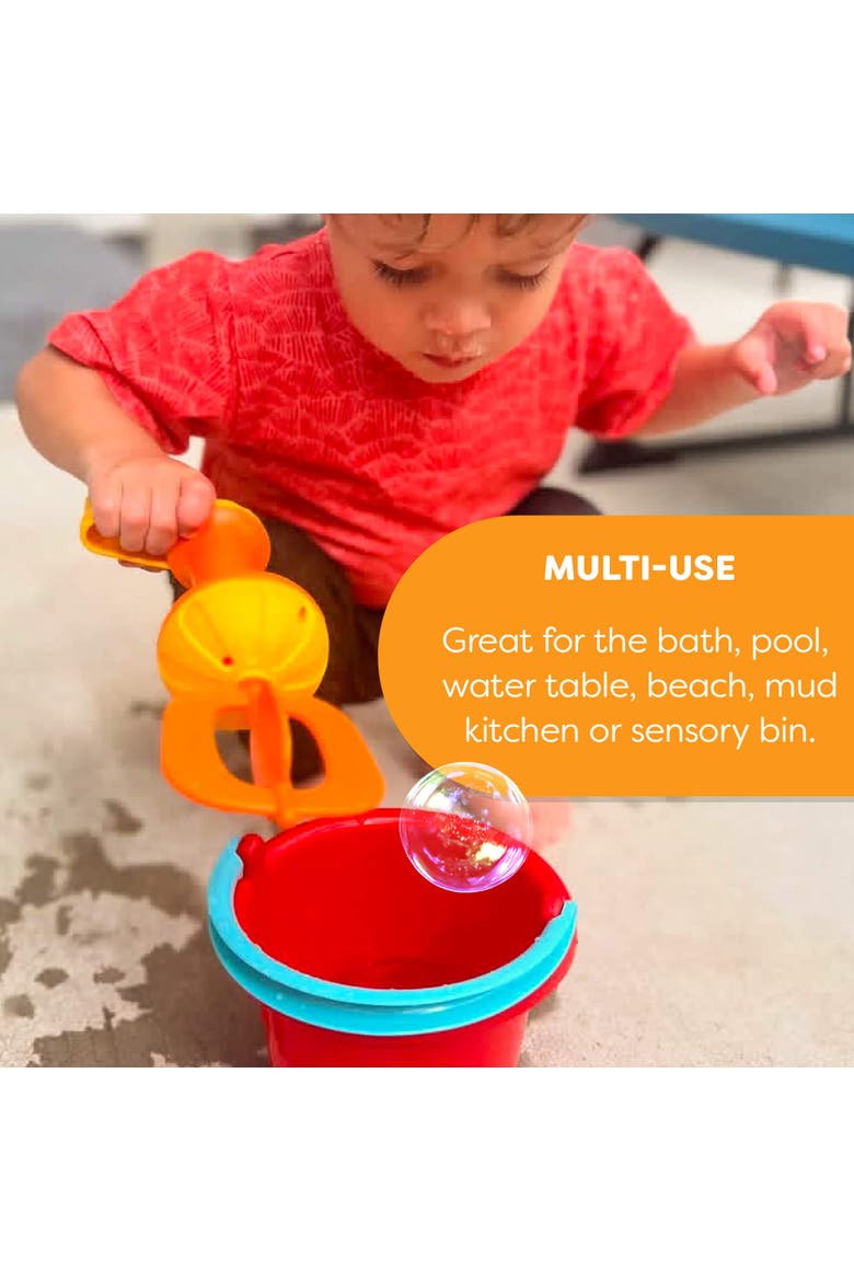 Bubble Bath Whisk in Yellow, Alternate, color, Orange Multi