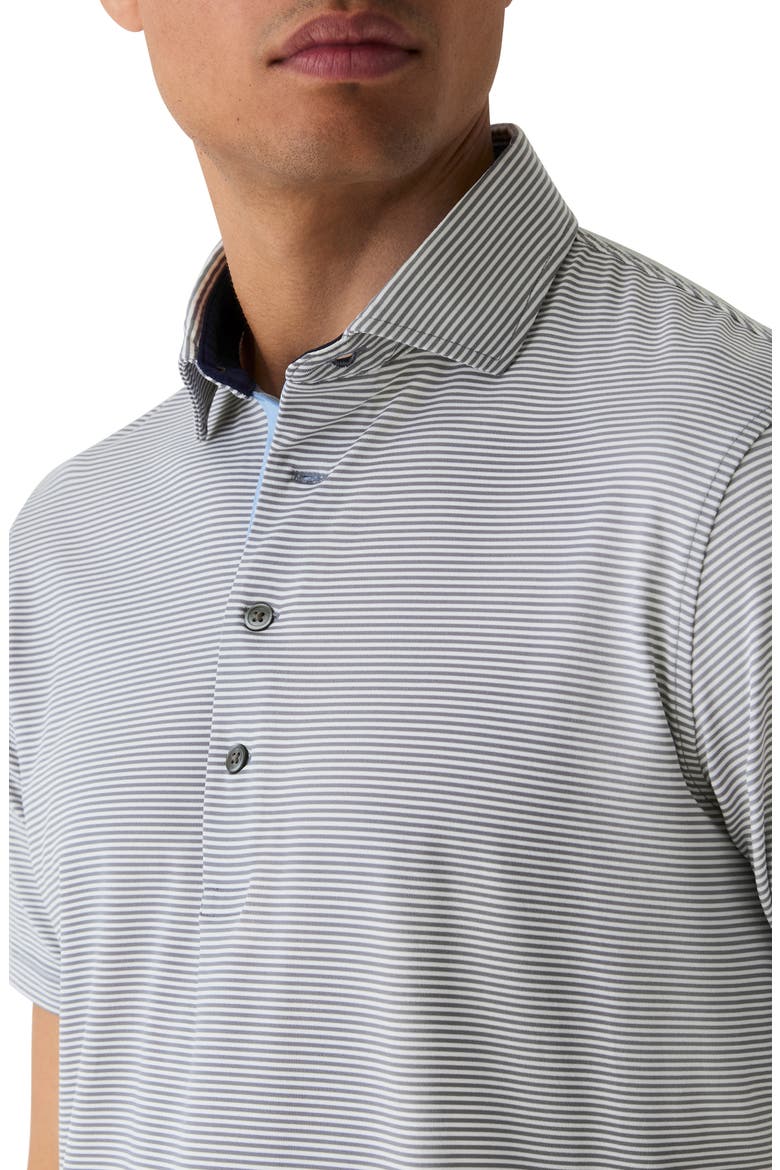 Saranac Stripe Performance Golf Polo, Alternate, color, SHADOW/ ARCTIC