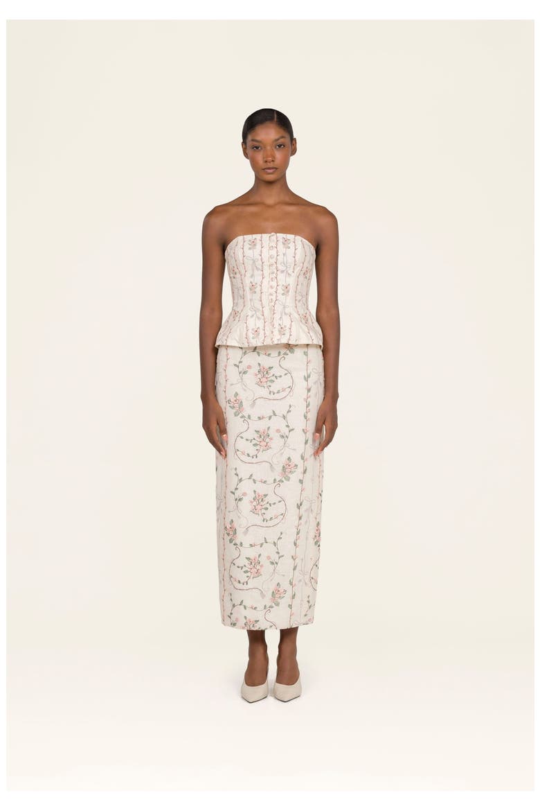 Lirica Navegante Maxi Skirt, Alternate, color, Ivory