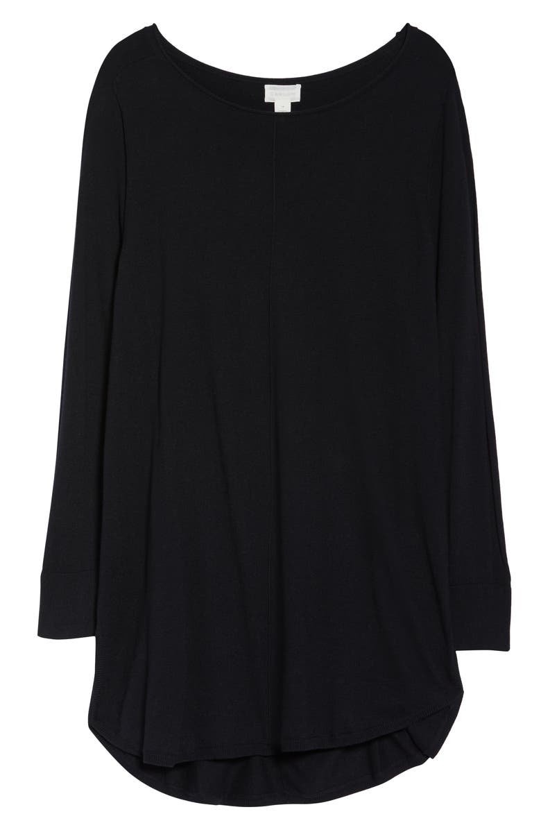 Caslon<sup>®</sup> CREW NECK SHIRTTAIL TUNIC, Alternate, color,