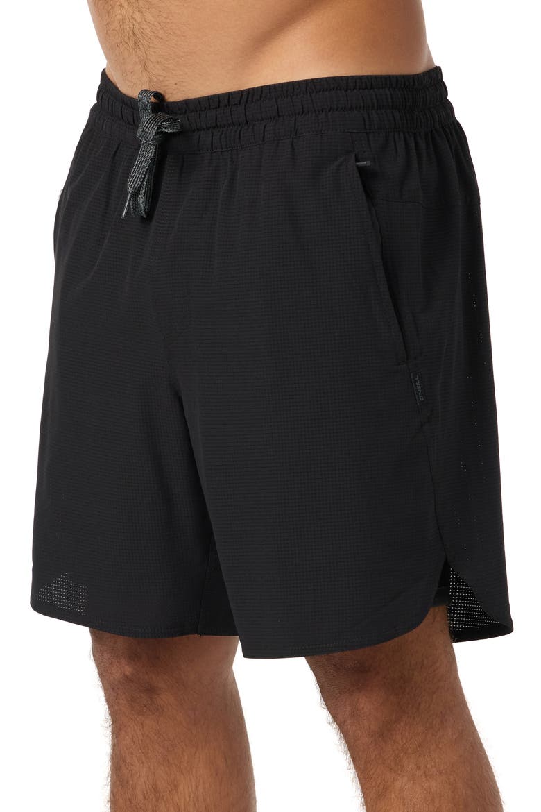 TRVLR Tech Lined Performance Hybrid Shorts, Alternate, color, BLACK