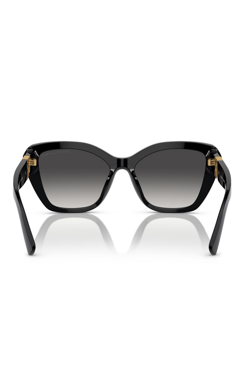 55mm Isabel Gradient Butterfly Sunglasses, Alternate, color, BLACK / GRAY