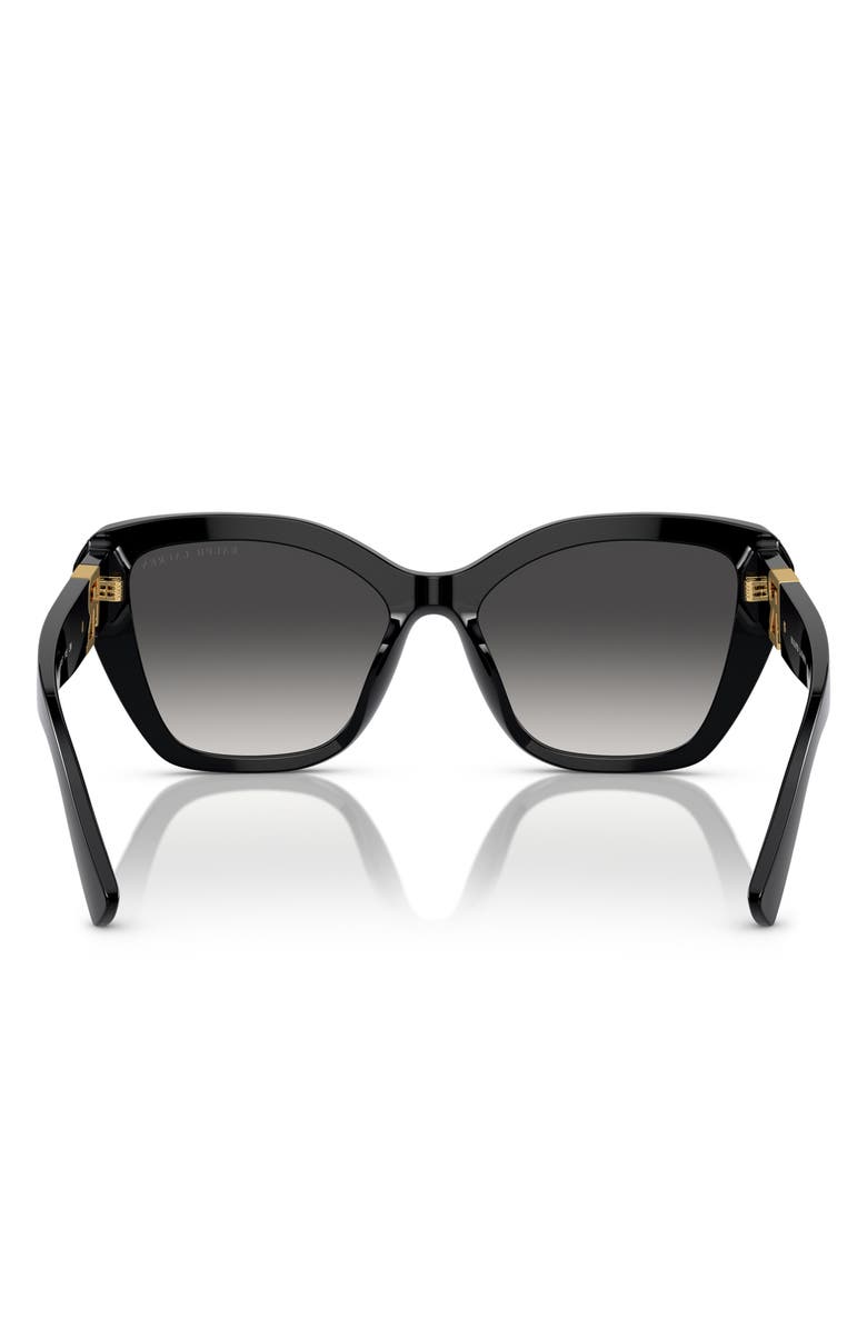 Ralph Lauren 55mm Isabel Gradient Butterfly Sunglasses, Alternate, color, Black / Gray