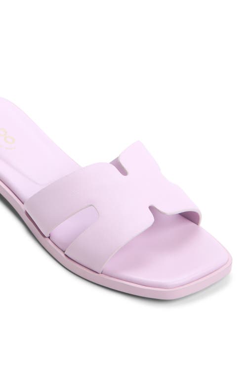 Aldo Itsandal Slide Sandal In Light Purple