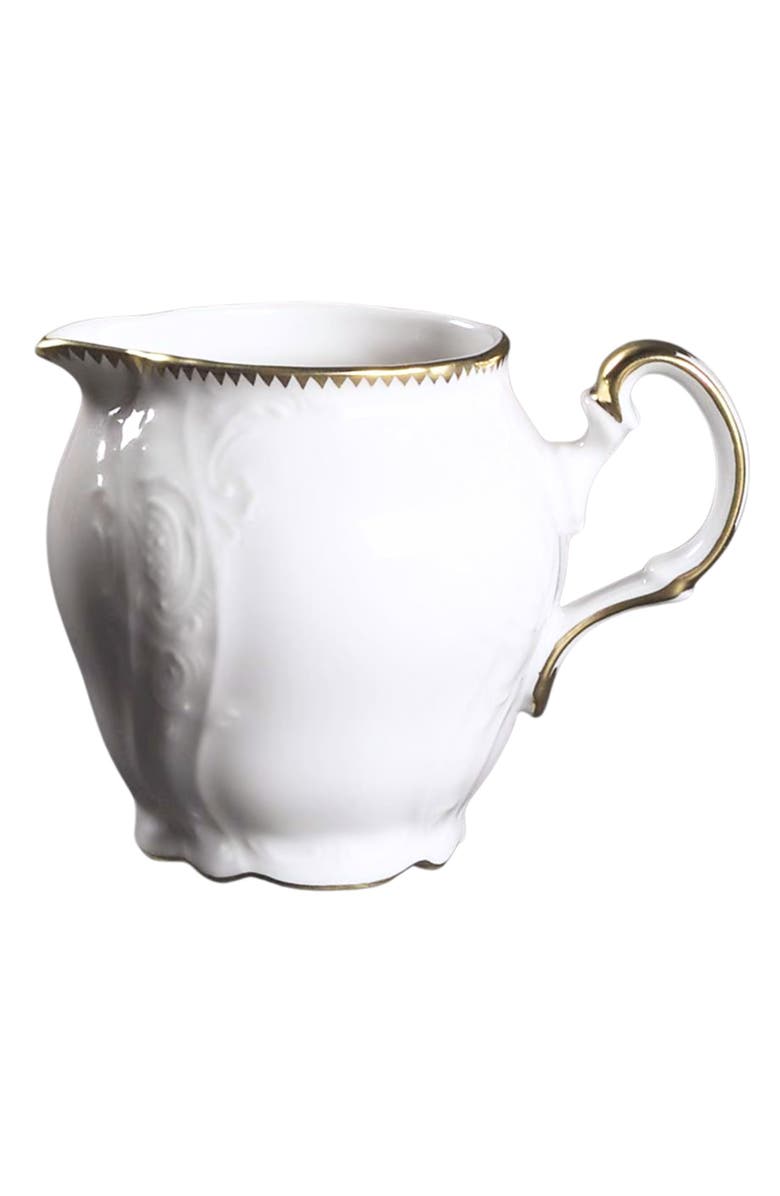 Anna Weatherley Simply Anna Gold Creamer, Main, color, White/Gold