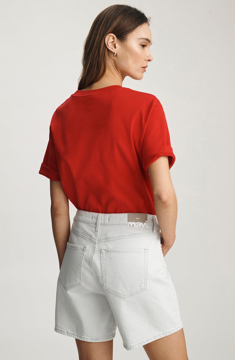 Mavi Jeans Heidi High Waist Mid Thigh Denim Shorts, Alternate, color,