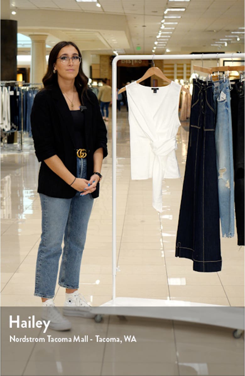 Halogen Twist Detail Sleeveless Top, sales video thumbnail