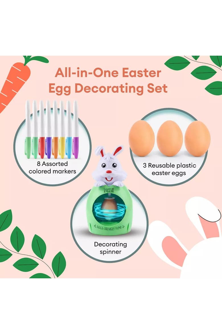 Easter Egg Art Decorating Craft Kit, Alternate, color, Multicolor