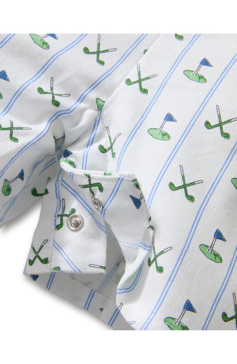 Petite Plume Fairway One-Piece Brushed Twill Pajamas, Alternate, color, 