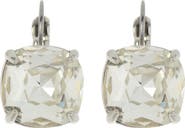 Kate Spade New York square cubic zirconia lever back earrings